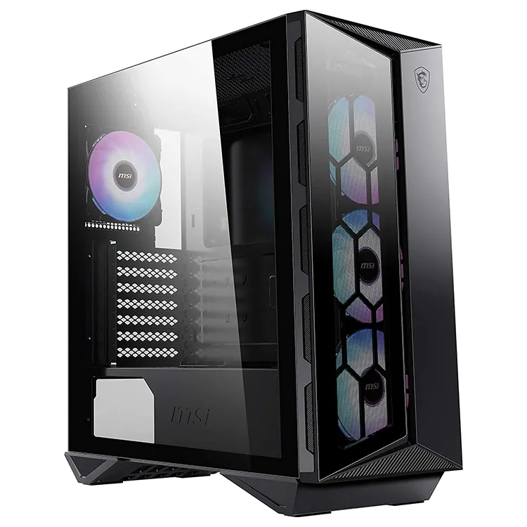 MSI MPG GUNGNIR 110R Mid Tower CASE with ARGB for Gaming Desktop Computer Support ATX / M-ATX / Mini ITX Form Factor Case