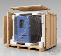 Caisse en bois pliable et empilable sur mesure pour le stockage et le transport logistique
