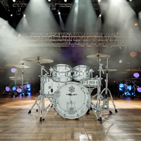 Hailun Acrylique Drum Sets Instrument à Percussion de haute qualité Usine de vente directe Usine directe BON MARCHÉ