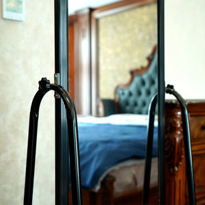 Miroir sur pied au design moderne et minimaliste avec cadre en aluminium et fonction de rangement, miroir de <span class=keywords><strong>dressing</strong></span> mobile - Product Image 5