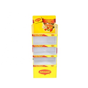 ขาตั้งโชว์ขนมแบบพับได้ ผลิตจากกระดาษแข็งรีไซเคิล เป็นมิตรต่อสิ่งแวดล้อม สำหรับวางขนมคุกกี้ ดีไซน์ลูกฟูก - Product Image 4