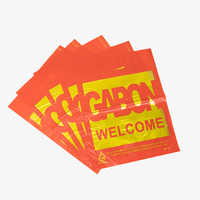 Sac de courses personnalisé découpé avec poignée en plastique, imprimé en héliogravure, logo de marque WANDA, recyclable, thermoscellable, pour la vente au détail
