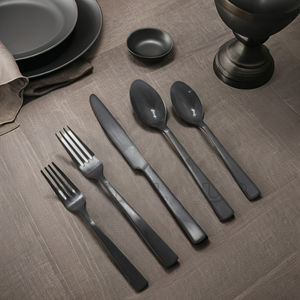 Juego de Cubiertos de acero inoxidable mate de 5 utensilios de cocina con superficie recubierta de PVD ecológicos para uso en restaurantes domésticos y obsequios - Product Image 2