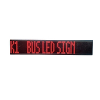 Tampilan Destinasi Bus Coach Kantor Rumah 24V LED 11x80 Flip Dot