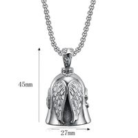 Porte-clés en alliage avec cloche ange gardien pour moto, étanche, logo personnalisé, accessoires de mode, cadeaux pour hommes
