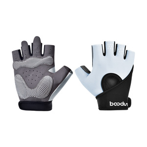 Bodun Fitness <b>Gloves</b> Half Finger Wrist Support Breathable Spandex Unisex Gym Workout - Product Image 2
