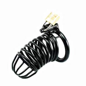 <span class=keywords><strong>Cage</strong></span> de chasteté en acier inoxydable 3D <span class=keywords><strong>Holy</strong></span> <span class=keywords><strong>Trainer</strong></span> 2024 <span class=keywords><strong>Cage</strong></span> de chasteté noire incurvée bon marché Jouet sexuel pour hommes - Product Image 3