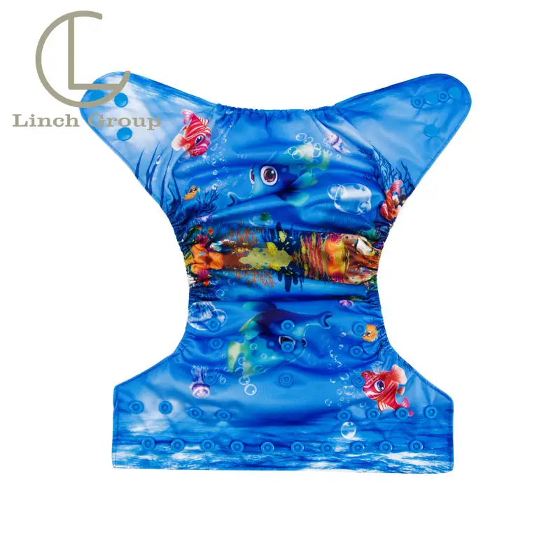LC-DD0087 Wholesale Cheap Ecological Washable Reusable Cloth Diapers Nappies for Babies
