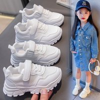 Nouvelles baskets décontractées en maille style urbain printemps/été unisexe respirantes blanches à fermeture velcro légères pour la course