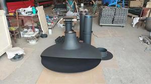 Cheminée suspendue autoportante de style moderne 2026, personnalisable, en métal, pour brûleur à bois ou à <span class=keywords><strong>gaz</strong></span>, avec <span class=keywords><strong>foyer</strong></span> rotatif - Product Image 5
