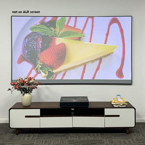 Écran de <span class=keywords><strong>projection</strong></span> à cadre fixe de 100, 120, 150 pouces, <span class=keywords><strong>gris</strong></span> diamant, 4K HD ALR, pour projecteurs à courte et longue portée - Product Image 6