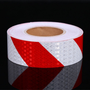 Chất Lượng Cao Xe Tải Trắng Đỏ An Toàn Lăng Trụ Tự Dính Conspicuity Băng Phản Quang - Product Image 2
