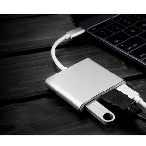 Type <b>C</b> Triple Adapter Usb3.1 Hmdi 4K Aluminum <b>Hub</b> For Laptop And Tablet - Product Image 3