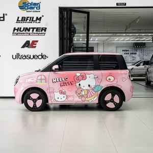 <span class=keywords><strong>Film</strong></span> de protection de voiture personnalisé sur le thème de Hello Kitty avec des designs personnalisés pour une modification complète de la couleur, matériau PET, garantie 3 ans, PET - Product Image 6