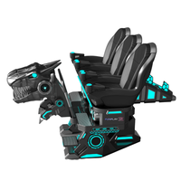 2024 usine nouveau simulateur de montagnes russes de réalité virtuelle 3 places PVC parc d'attractions 9DVR Machine