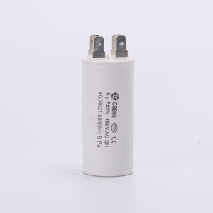 Condensateur à film CBB60 8uF 450V AC à double plaque pour moteur de machine à laver et pompe à eau - Product Image 1
