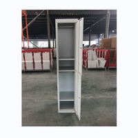 Prix de gros en métal simple 2 portes casier en acier vêtements placard de rangement armoire fer Almirah pour étudiants personnel