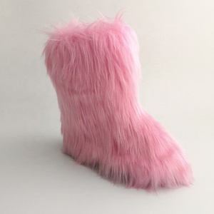 Bottes d'hiver en fausse fourrure pour femme, colorées, nouvelle collection, vente en gros - Product Image 1