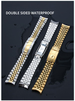 Bracelet à maillons OEM 20MM en acier inoxydable massif avec fermoir métallique, bracelet Jubilee de haute qualité pour RLX GMT