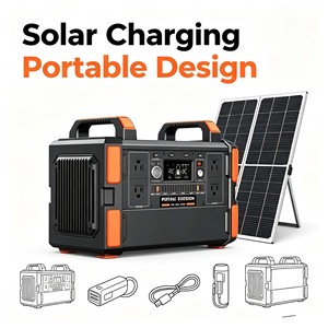 Estaciones de Energía Portátiles Trade 1200W 1080Wh LiFePO4, Estación de Energía Portátil de Onda Sinusoidal Pura, Energía de Respaldo de Emergencia para Exteriores - Product Image 1
