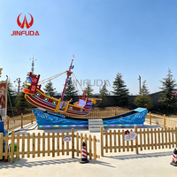 Manège mobile de fête foraine pour enfants, avec lumières et musique, type 'Flying Bote' sur piste pour une personne