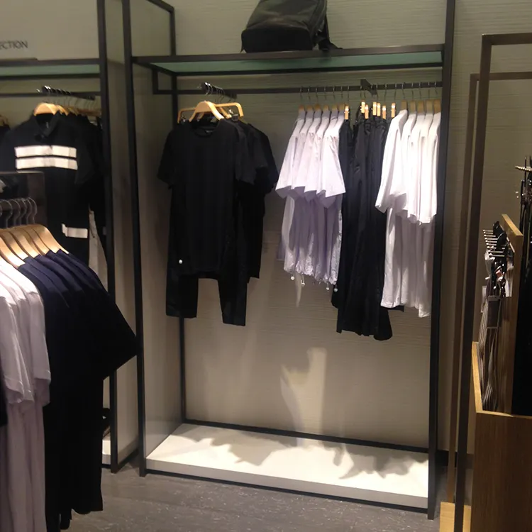 Menswear Shop Interior Design Garment Display For Retail Boutique Clothing Store Display stand