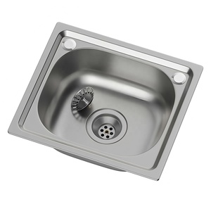 <span class=keywords><strong>Fregadero</strong></span> de Cocina Moderno de Acero Inoxidable de una Sola Tina Comercial <span class=keywords><strong>1</strong></span> Compartimento Lavabo de Esquina para Baño para Fábrica de Limpiadores - Product Image 4