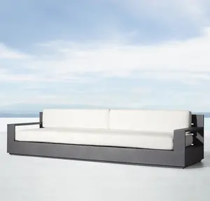 Fohu sofá moderno de alumínio, sofá de alumínio moderno para ar livre, varanda, lazer, pátio