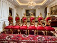 Chaises Trônes Modernes Blancs Roi et Reine Lion, Faits Main en Acrylique, Design Européen Antique, Réglables, pour Dîner, Hôtel, Location Mariage