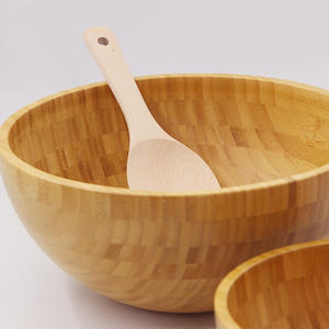 Saladier en bambou huilé de grande taille personnalisable Mobilier de cuisine écologique pour un style de vie durable - Product Image 3
