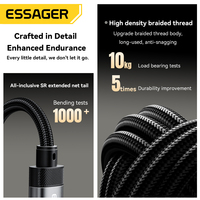 Essager-ES-YP22 USB Type C mâle vers 3.5mm femelle, câble audio OTG, adaptateur répartiteur casque