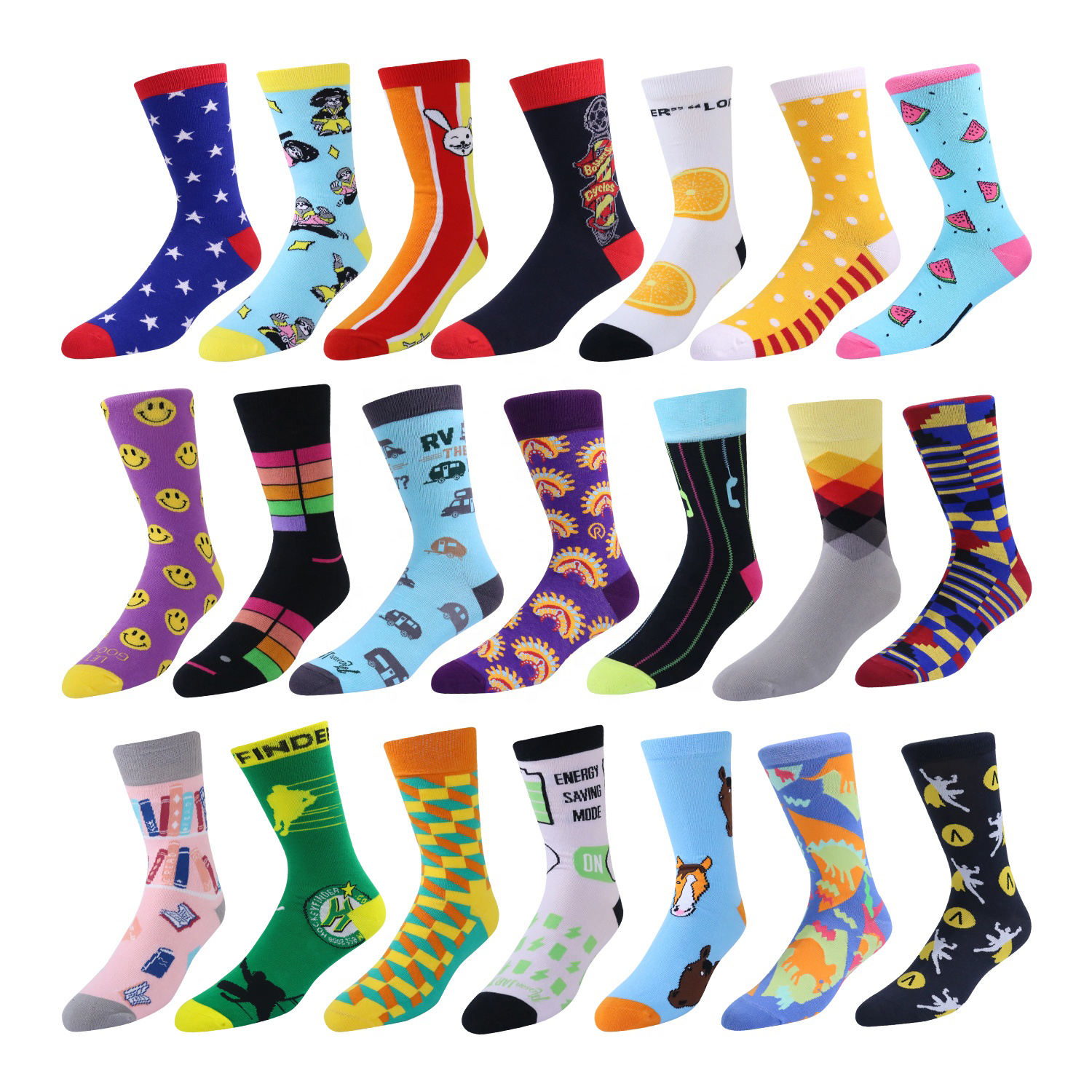 OEM Service Sox Cotton Sock High Quality Custom logo Socks Unisex Design Happy Funny Fashion Colorful Novelty Women Men Socks