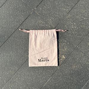 Wholesale Customized Gots Organic Cotton <b>Drawstring</b> Bag Large Cotton Dust <b>Pouch</b> With Printed Ribbon - Product Image 2