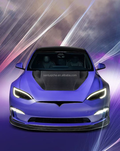 Nuevo Kit de Carrocería de Fibra de Carbono Seca para Tesla Model S VORS: Labio Delantero, Difusor, Spoiler, Faldones Laterales, Capó, Parachoques, Atornillable, Mejora de Retrofit - Product Image 2