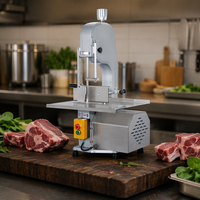 Mesin Gergaji Pita Pemotong Tulang Daging Ringan 36kg dengan Bilah Aluminium Die-Casting Baru 1650mm untuk Penggunaan Restoran Sapi Domba.