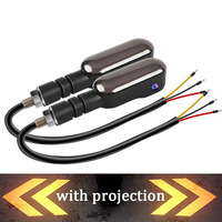 Luces Antiniebla para Motocicleta, Lámpara Auxiliar de Conducción LED, Faros Delanteros para Moto, Interruptor con Cable, Luces LED de Doble Color para Motocicleta