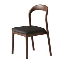 Chaise de salle à manger en bois massif de style nordique, minimaliste moderne, luxe discret, sans accoudoirs, siège rembourré, origine Chine, usage commercial