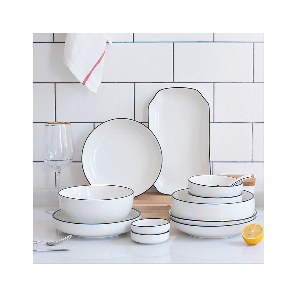 Готовая к отправке посуда тарелки керамическая польская фарфоровая посуда набор обеденная тарелка