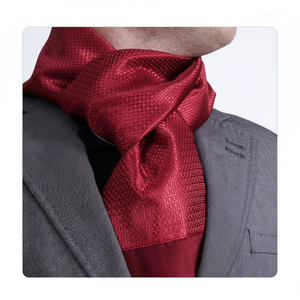 Exve Exclusive Elegant Double-Sided Red Self-Patterned Jacquard Woven Turkey Origin Scarf <b>Hat</b> & <b>Glove</b> <b>Sets</b> - Product Image 2