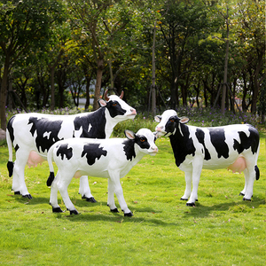 Estatuas de Vacas de Tamaño Real Personalizadas para Exteriores, Esculturas de Vacas Grandes de Resina de Fibra de Vidrio para Decoración de Jardín - Product Image 3