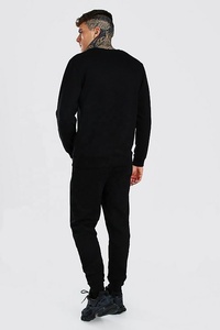 เสื้อกันหนาวสีดำสำหรับผู้ชายชุดวอร์มใส่วิ่งโลโก้สำหรับ2025 - Product Image 3