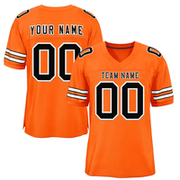 Jersey Flag Football Pola Grafiti dengan Nomor dan Nama Kustom untuk Wanita dan Hadiah Ulang Tahun