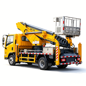 Camión con Plataforma Aérea JAC de 34 m de Altura Máxima de Trabajo, 32 m de Radio de Alcance, Dispositivo Limitador de Brazo, Camión Elevador de Personas - Product Image 1
