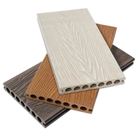 Planche de terrasse extérieure en composite bambou/fibre de bois HDPE, imperméable, prix usine, respectueuse de l'environnement