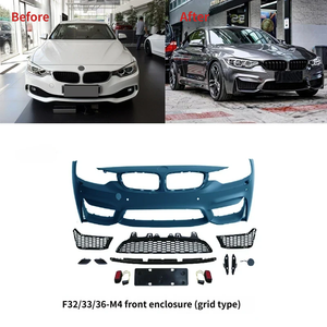 Hot Performance Upgrade Exhaust Pipe Spoiler Front and Rear Car Bumpers Body Kit for BMW 4 Series F32/33/36/M4 - Product Image 3