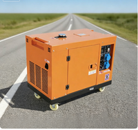 Einphasiger 15KVA 12KW Leiser Dieselgenerator 50Hz 400V Wechselstromgenerator Tragbares Leises Diesel-Aggregat Mit ATS Automatischer Transferschalter