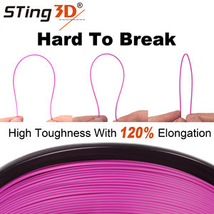 خيوط ثلاثية الأبعاد Sting3d خيوط طباعة ثلاثية الأبعاد/PVB/<span class=keywords><strong>PLA</strong></span>/ <span class=keywords><strong>PVA</strong></span>/PVDF خيوط طباعة ثلاثية الأبعاد عالية القوة - Product Image 4