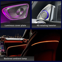 Kit d'éclairage d'ambiance X254 (6 pièces) avec tweeter rotatif 4D lumineux à 64 couleurs pour grille d'aération, vente en gros d'usine pour Mercedes Benz Classe GLC
