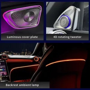 Factory Wholesale 64 Colors Luminous Air Vent 4D Rotating Tweeter X254 Ambient Light Kit 6 Pieces For Mercedes Benz GLC-class