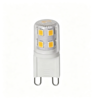 Ampoule LED G9 2,5W 200LM, capsule en céramique PC, lampe AC220-240V 2700-6500K, base G9, lumière LED en forme de maïs pour l'éclairage de lustre domestique